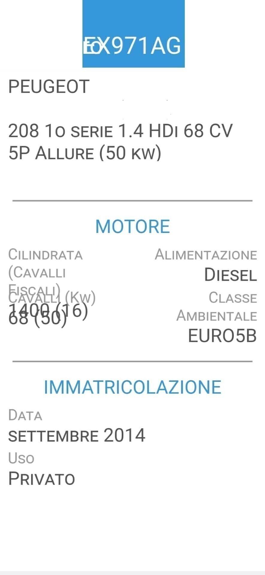 PEUGEOT 208 1,4 HDI-UNICA PROPRIETAR-4 REVISIONI
