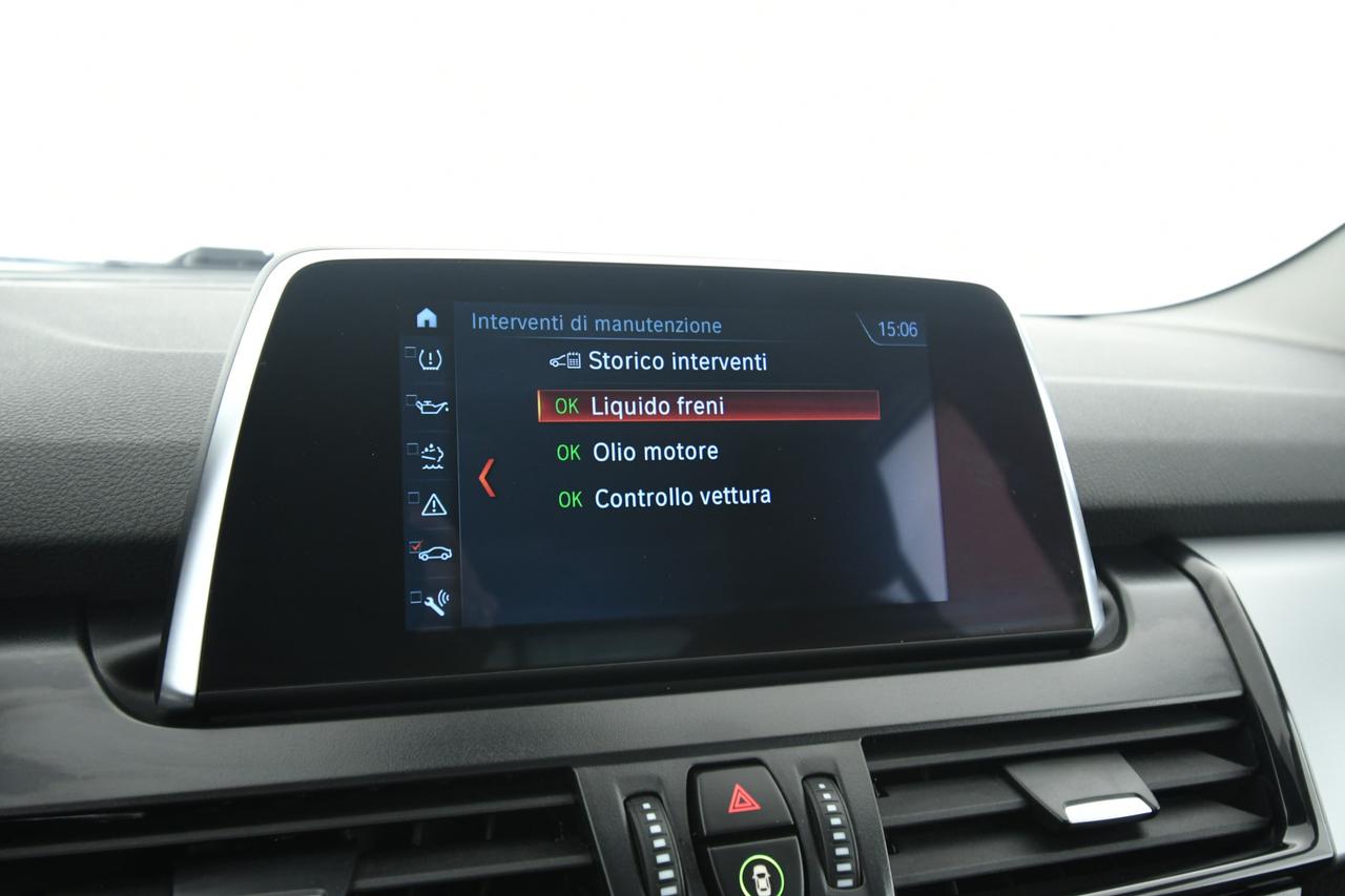BMW 216d Gran Tourer Advantage 7p.ti auto LED+BLUETOOTH+NEOPATENATI