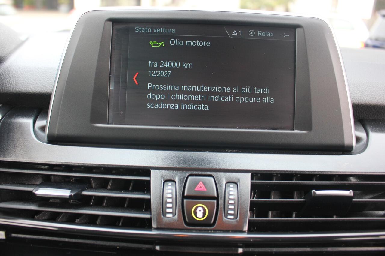 Bmw 216d-7 posti*PREZZO VERO*crono tagliandi-unipro