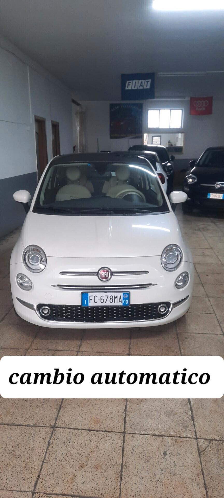 Fiat 500 cc0.9 twinair turbo benzina cambio automatico anno 2016