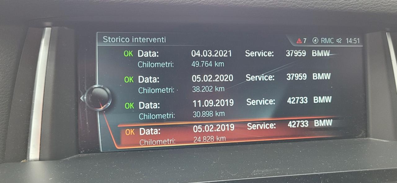 Bmw X3 xDrive20d xLine Automatica 190cv Unico Proprietario