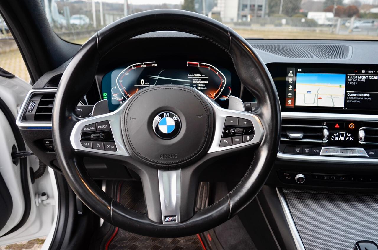 BMW 320i TOURING MSPORT 184cv AUTO, UFF ITALIANA, EURO 6D, TETTO, FULL LED, RETROCAMERA, PERMUTE
