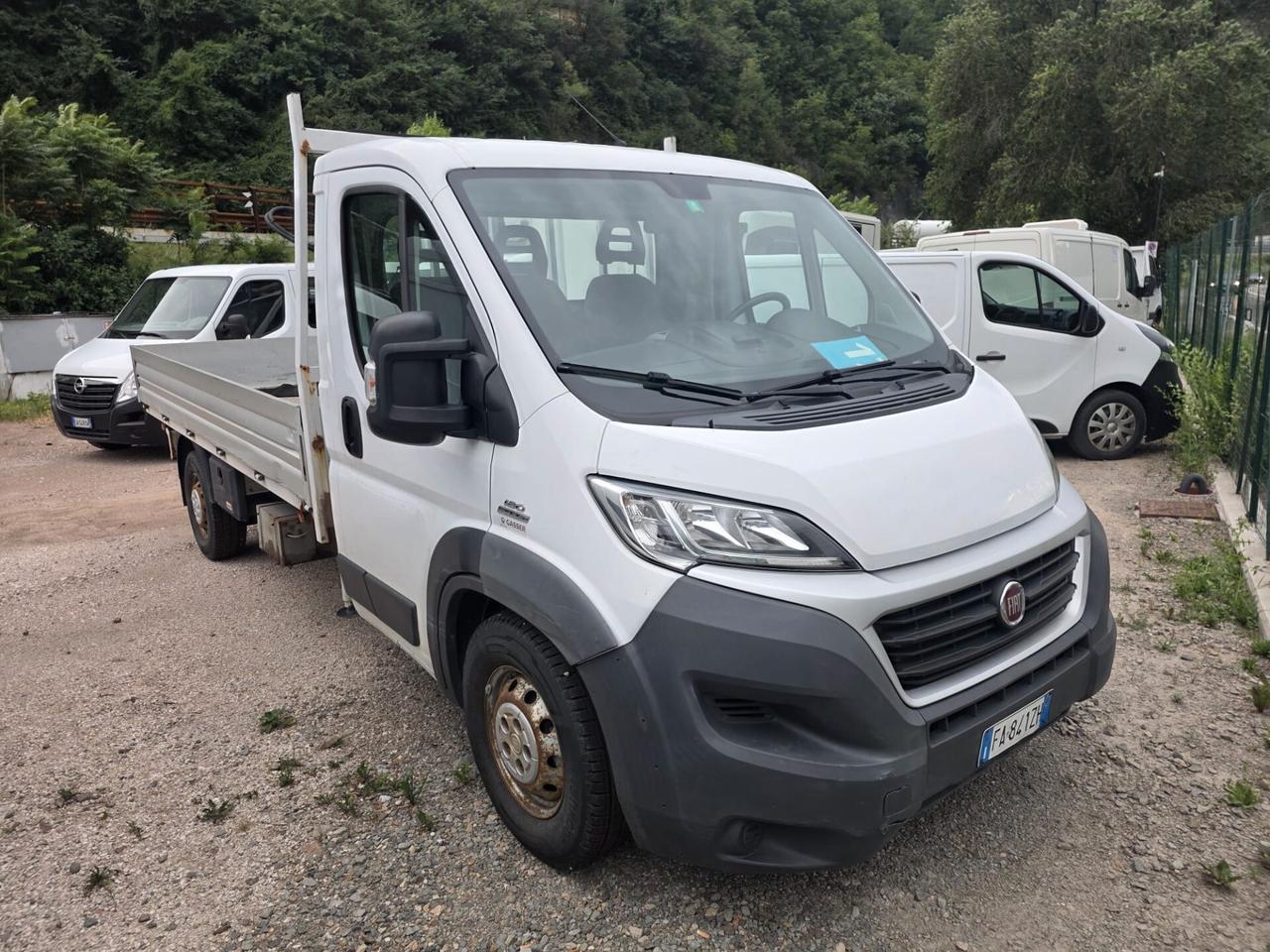 Fiat ducato cassone fisso e gru