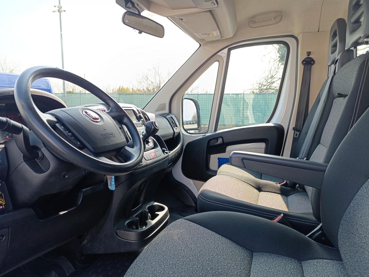 FIAT Ducato maxi 35 LH1 2.3 mjt 130cv d.cab. E6*CASSONE FISSO*GRU FASSI*
