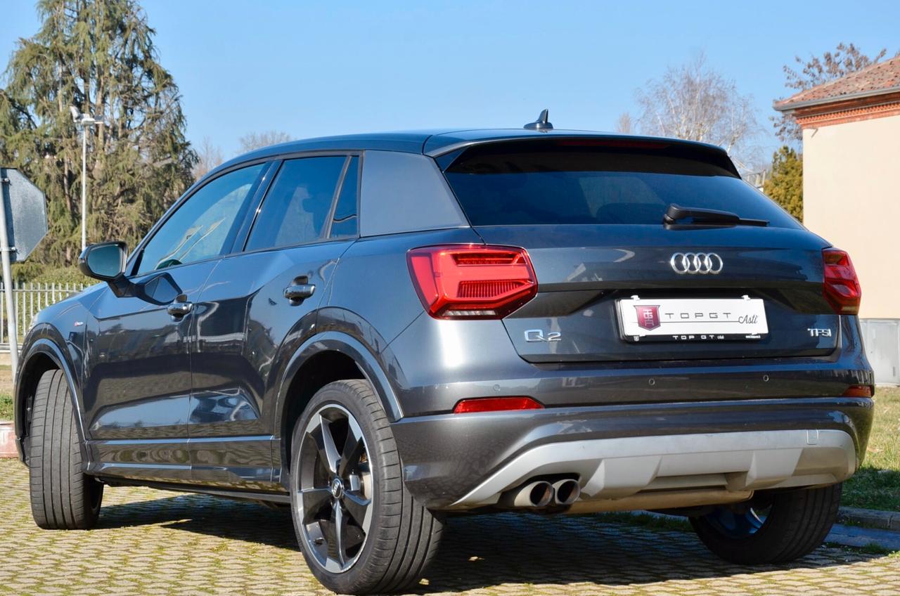 AUDI Q2 1.4 TFSI S-LINE INT+EXT 150cv S-TRONIC, UNICOPROPRIETARIO, UFF ITALIANA, FULL LED, NAVI, PERMUTE