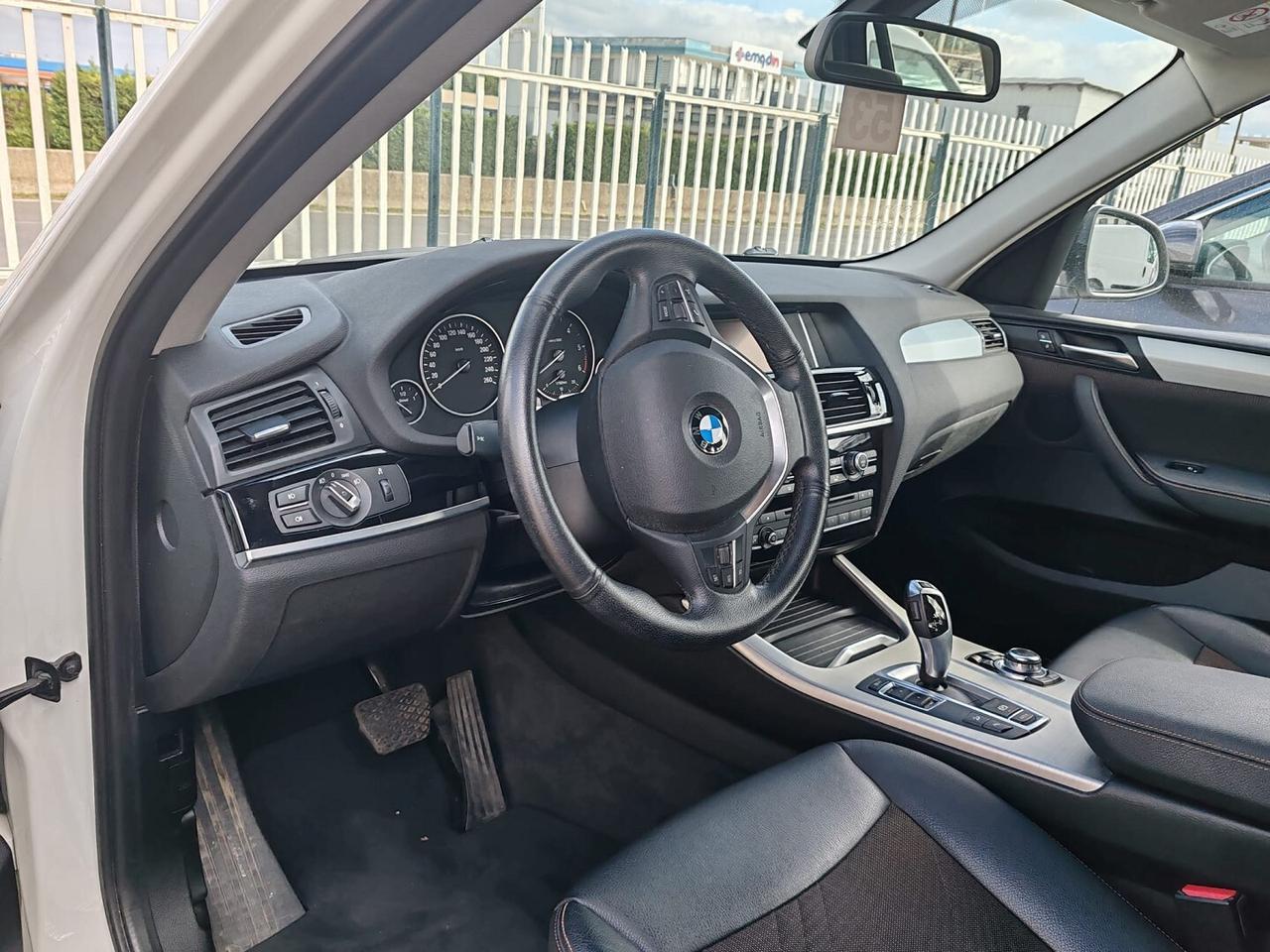 BMW X3 XDRIVE 20d XLINE BIANCO PERLA METALIZZATO