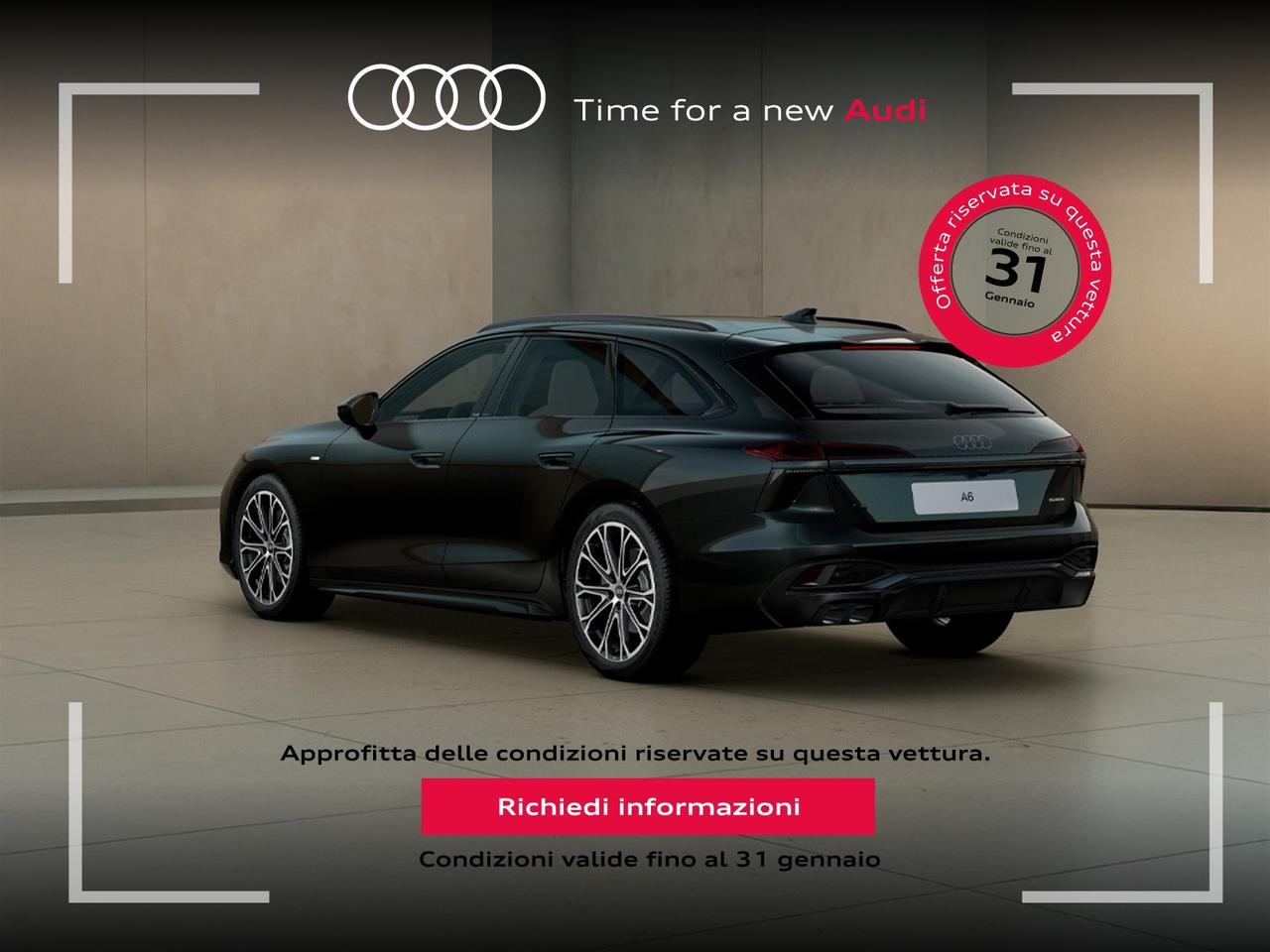 Audi A6 avant 2.0 tdi mhev + s line edition quattro 204cv s-tronic