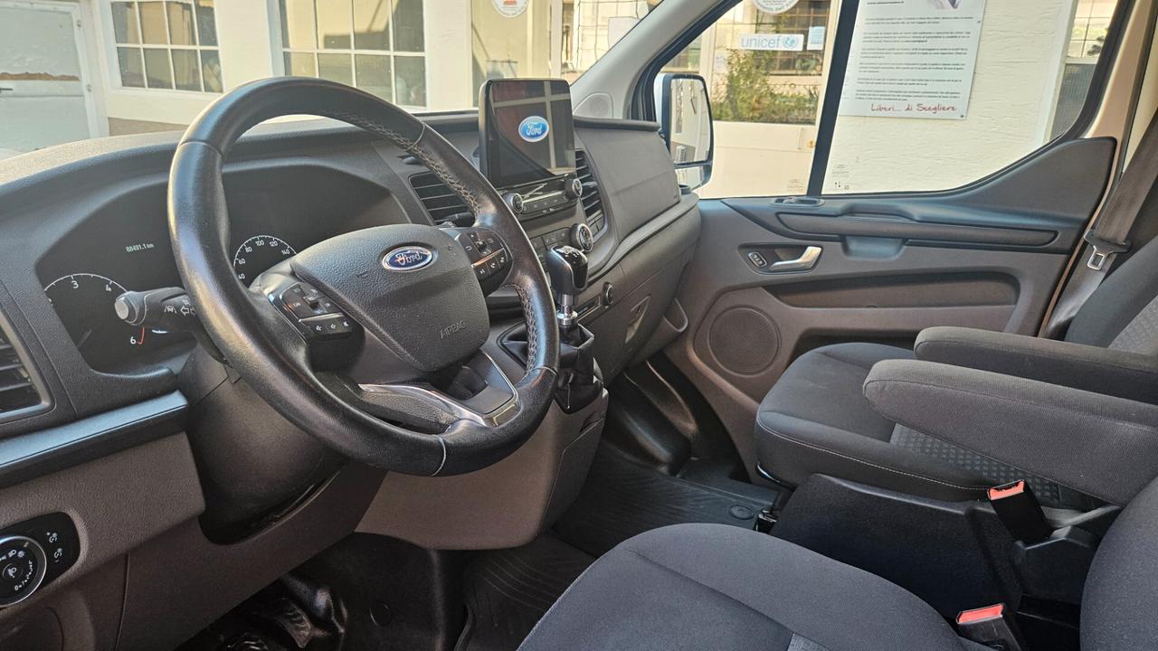 Ford Transit Custom 320 2.0 TDCI 130 CV 8 POSTI - DOPPIO CLIMA-GANCIO