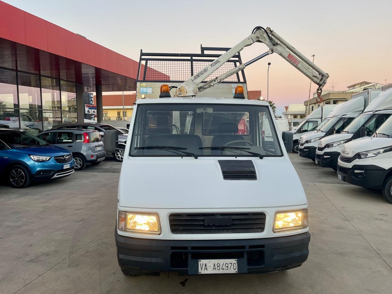 Iveco Daily 35.12 Cassone Ribaltabile e Grù Bonfiglioli