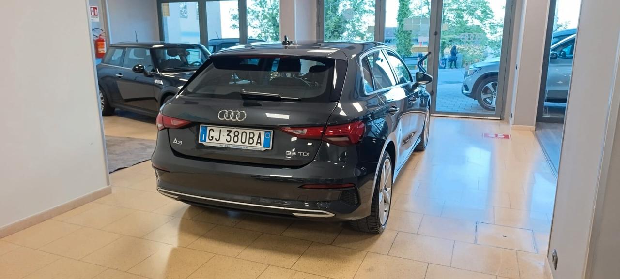 Audi A3 SPB 35 TDI S tronic Business Advanced 3 ANNI GARANZIA COMPLETA