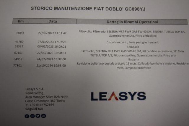 FIAT Doblo Cargo 3p 1.4 Nat. Power CH1 Lounge 120CV + IVA22%