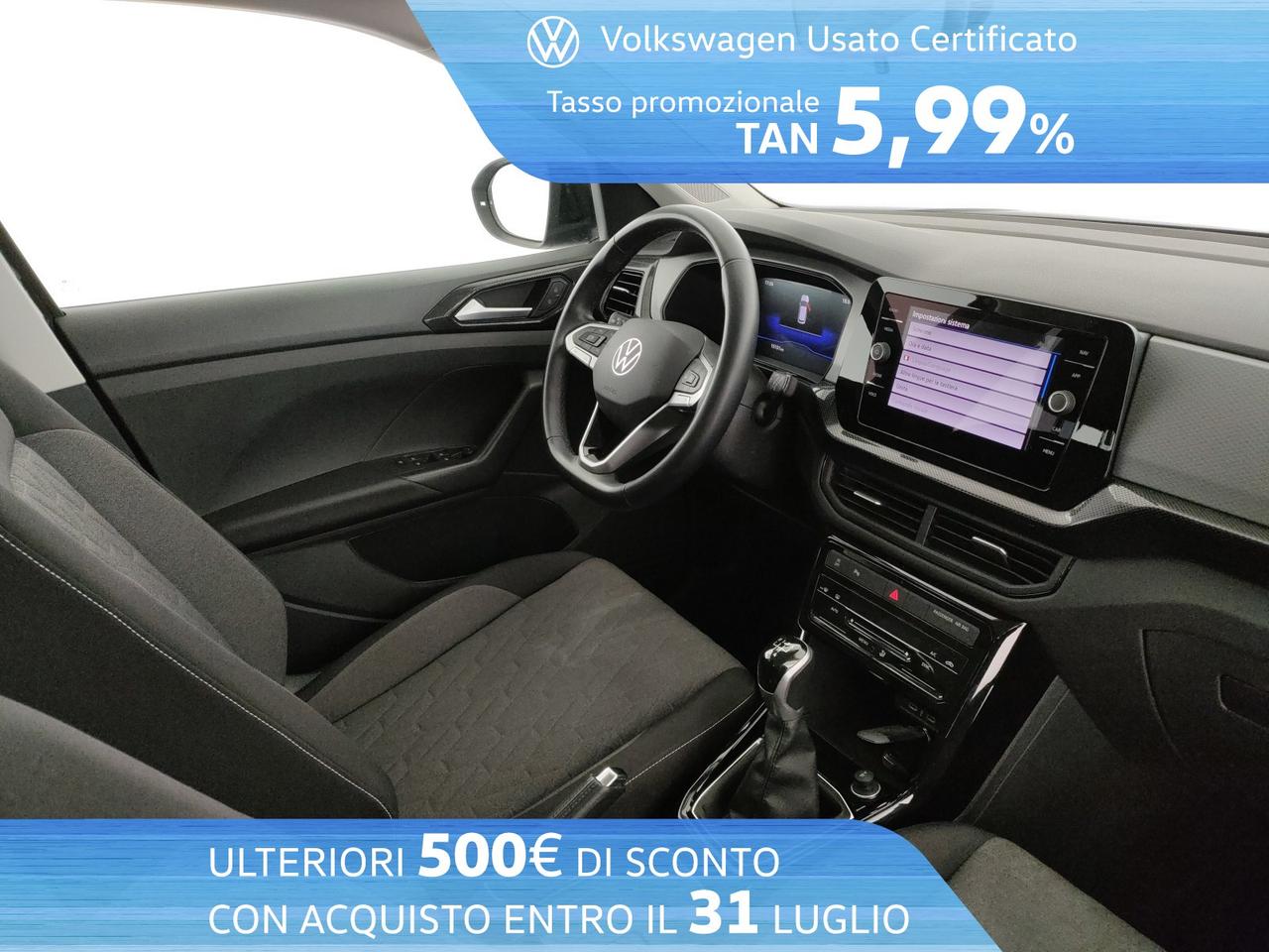 Volkswagen T-Cross 1.0 tsi life 95cv