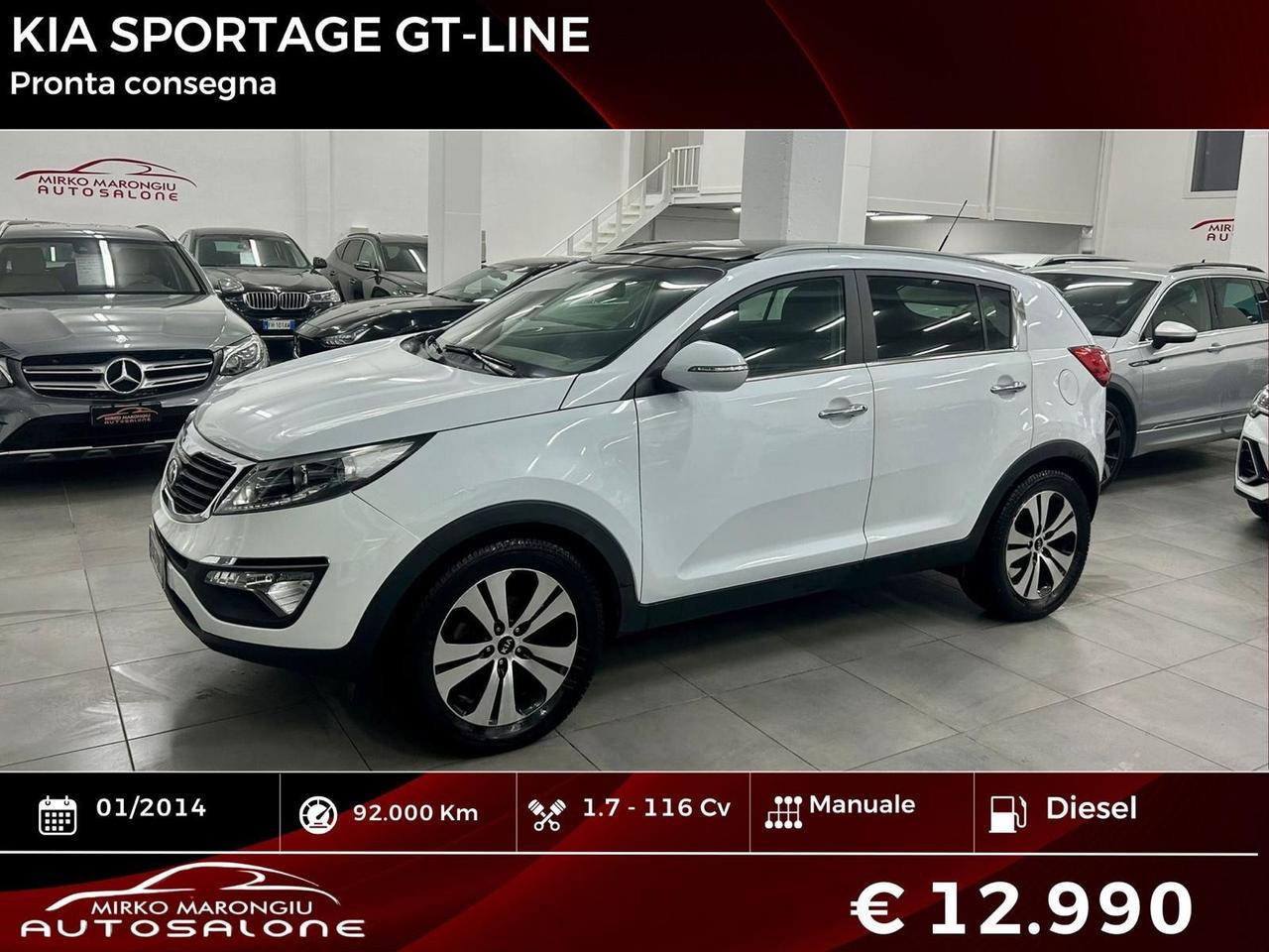 Kia Sportage 1.7 GT LINE TETTO APRIBILE finanziabile