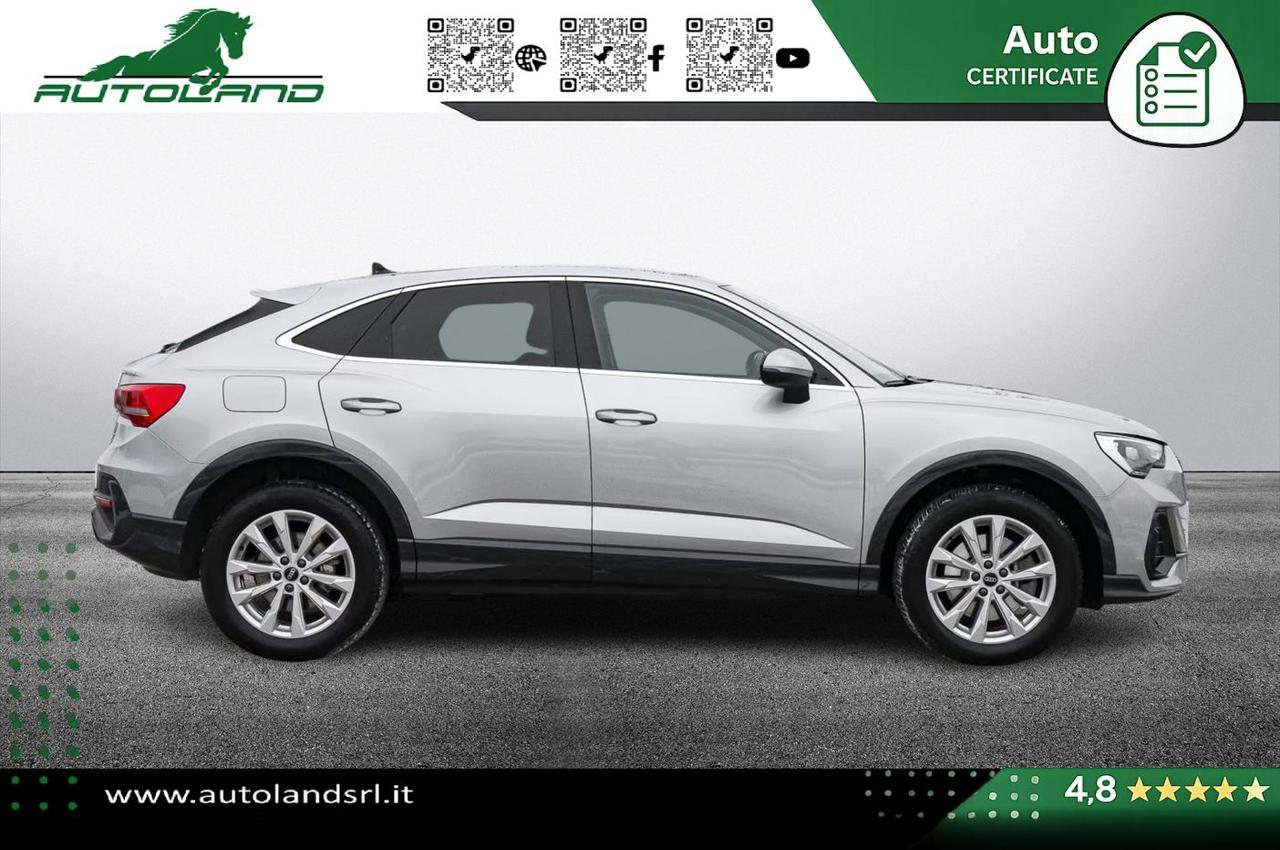 Audi Q3 Sportback 45 2.0 TFSIe 245cv s-tronic Plug-in Hybrid *Tetto*