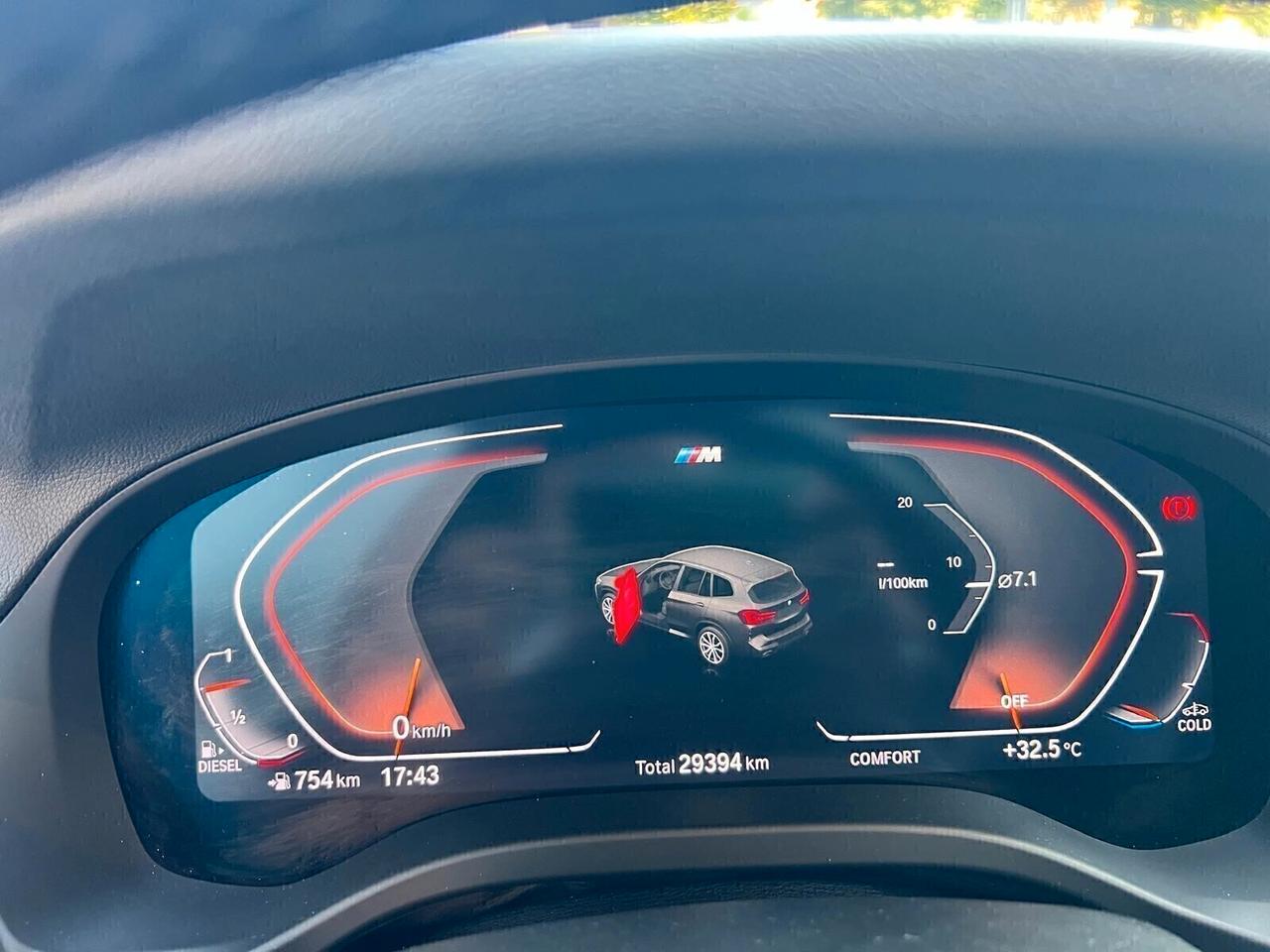 BMW X3 XDRIVE 20 D 48V MSPORT km 31500