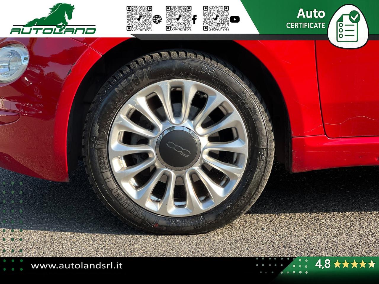 Fiat 500 1.2 69cv my19 Ok Neopatentati - Sensori di Parcheggio - Cruise Control - Uconnect 5"