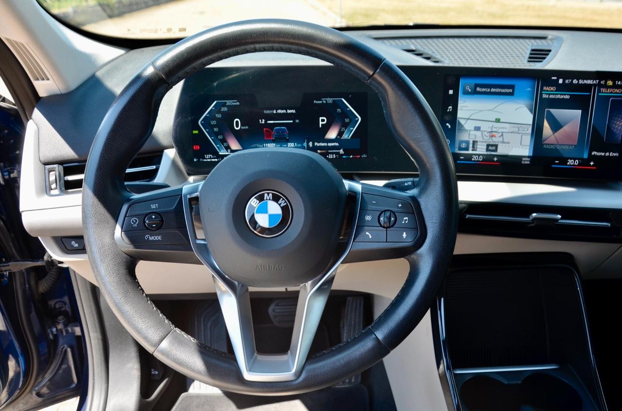 BMW X1 SDRIVE18d X-LINE 150cv AUTO, UNICOPROPRIETARIO, UFF ITALIANA, SERVICE BMW, EURO 6D, PELLE TOTALE, RETROCAMERA, PERMUTE