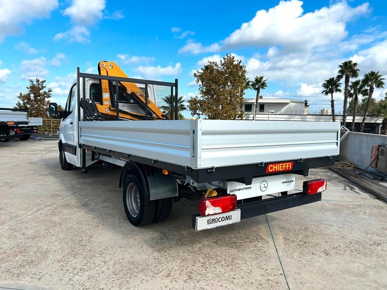 Mercedes Benz 419 T 37/35 cassone fisso e gru