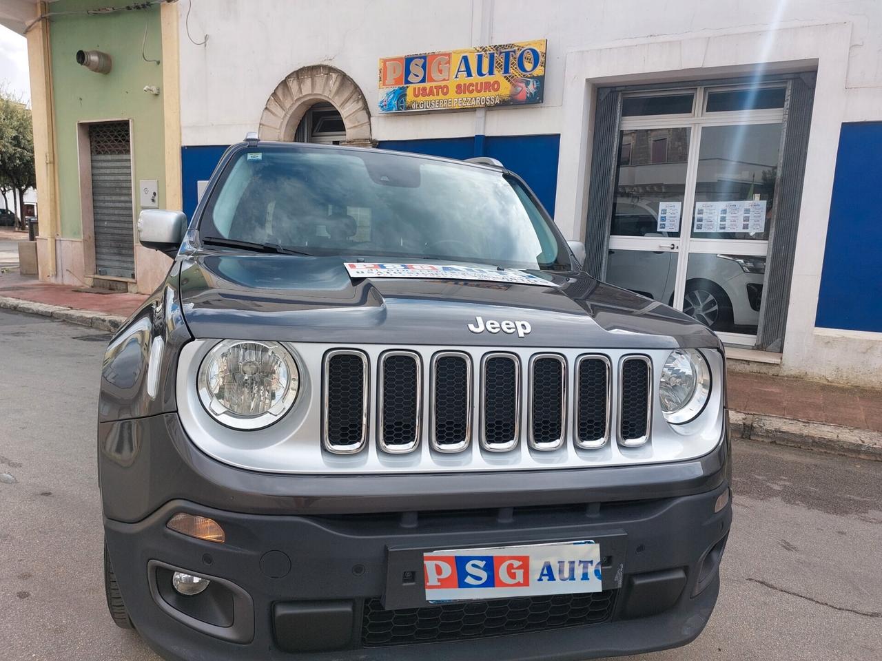 JEEP RENEGADE LIMITED TOP 1.6 MJT 120CV STRAFULL PELLE TOTALE NAVI, SENSORI PERFETTA