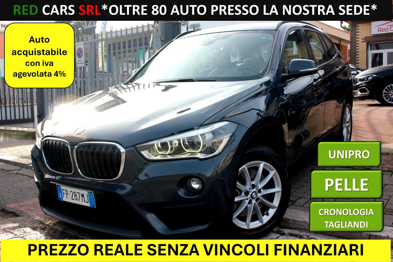 BMW X1-20d -AUTOM- UNIPRO *PREZZO VERO* TAGLIANDI BMW- FULL LED- PELLE