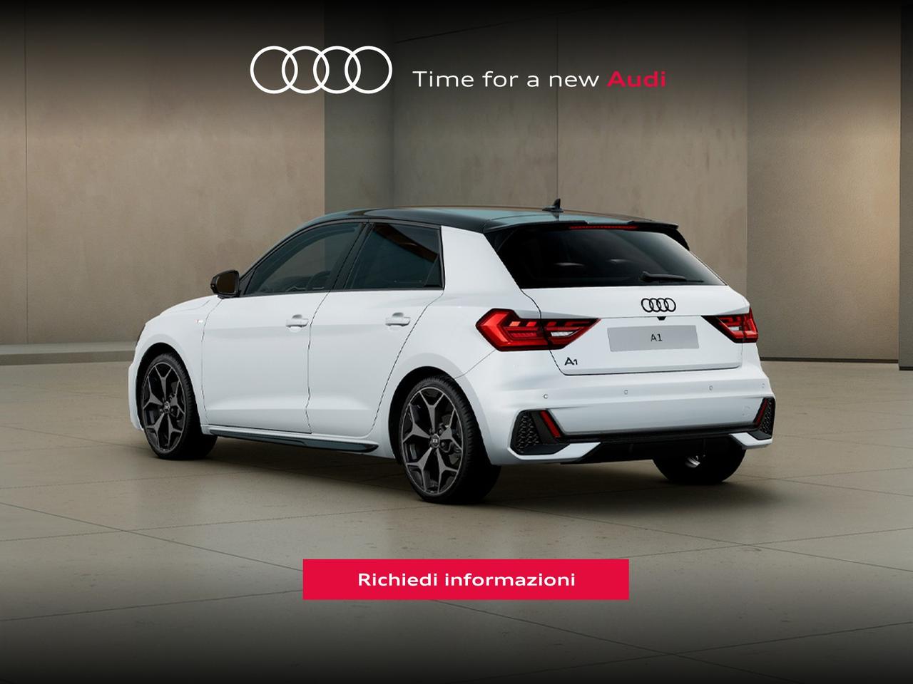 Audi A1 sportback 30 1.0 tfsi identity black 116cv s-tronic