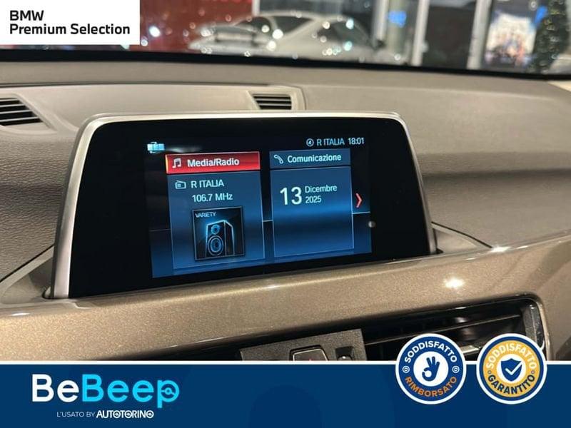 BMW X1 SDRIVE18D XLINE AUTO MY18