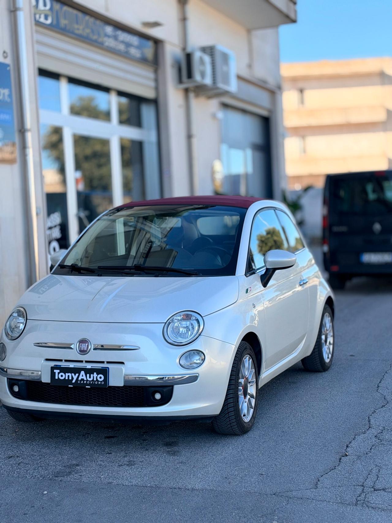 Fiat 500 1.2 CABRIO MODELLO Lounge 69cv ADATTA PER NEO PATENTATI,CON BLOCK SHAFT,USB,BLUETOOTH