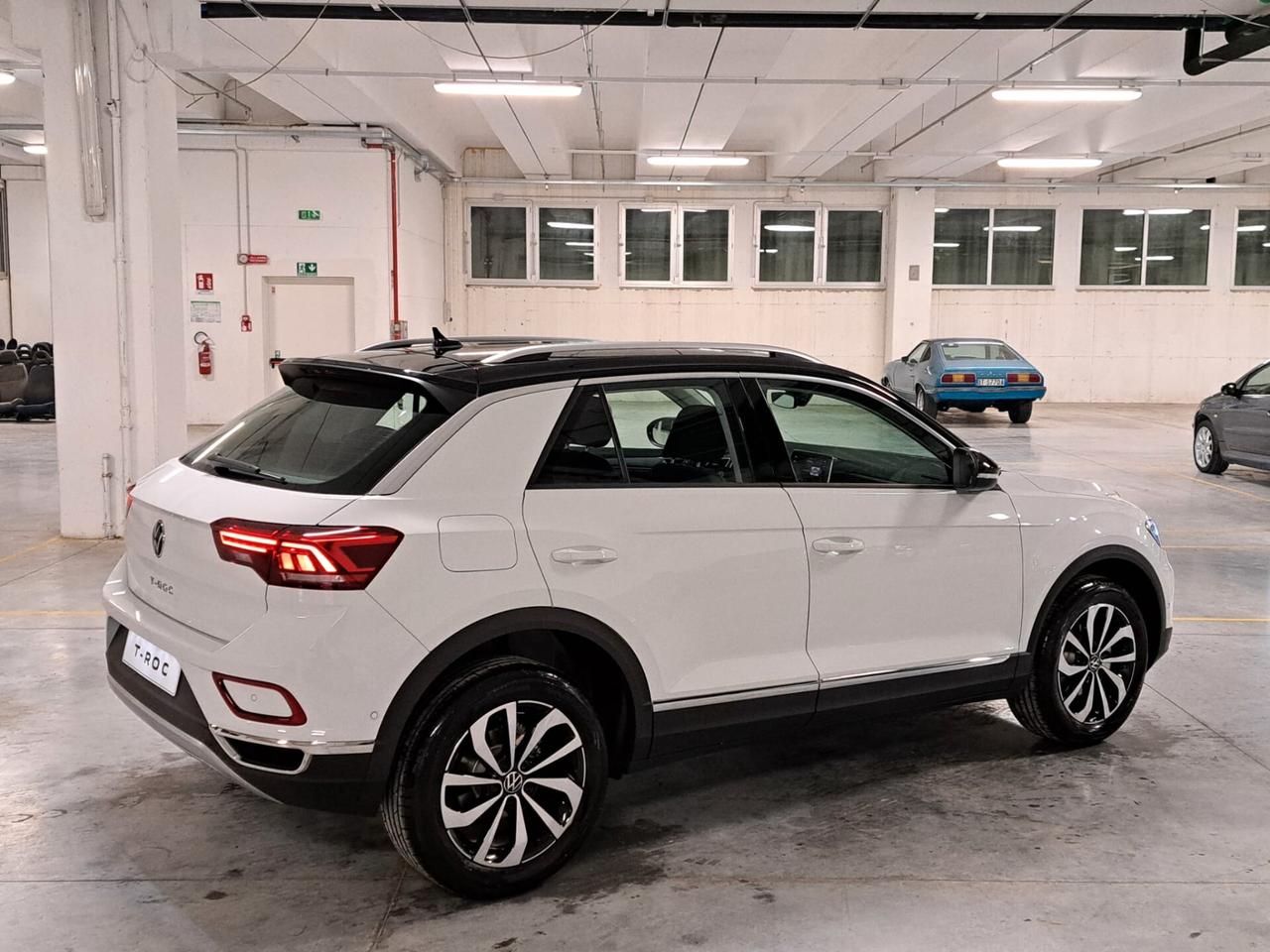 Volkswagen T-Roc 1000 TSI 116CV Style Km.0 Bi-Colore Bianco/Nero