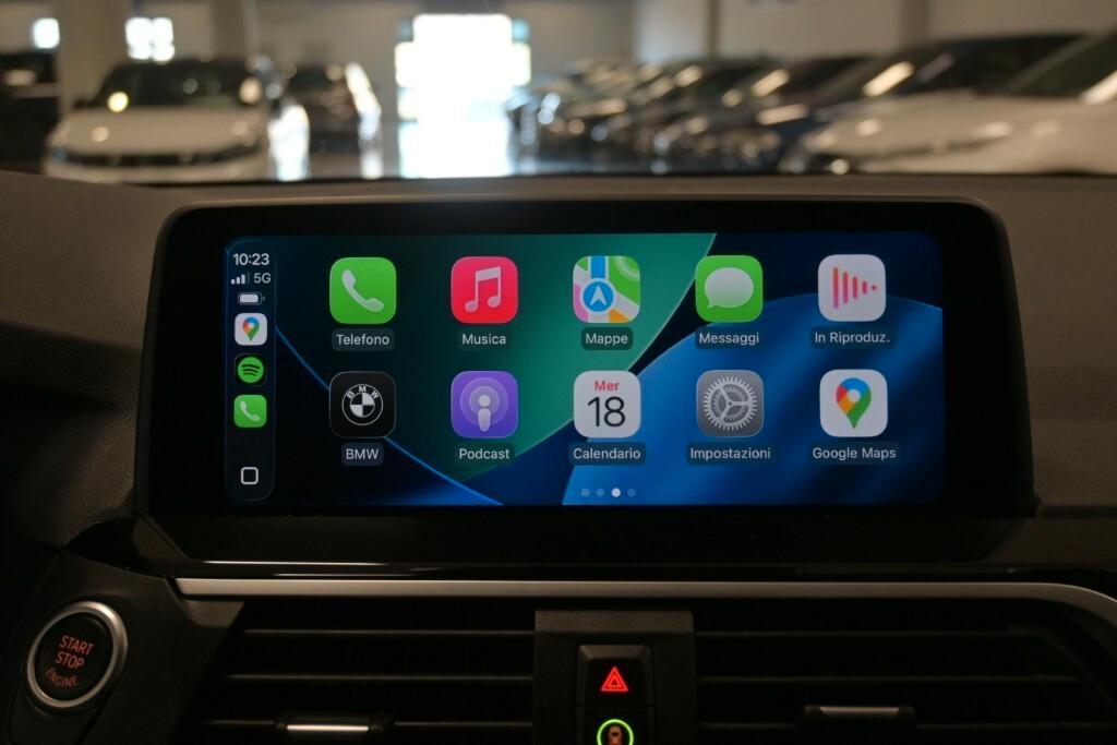 BMW X3 18D 150CV STEPTRONIC 48V S-DRIVE XLINE ( FARI LED - BMW DIGITAL COCKPIT - AMBIENT LIGHTS - PELLE - CLIMA TRIZONA - NAVI - MIRROR - PARK ASSISTANT - TELECAMERA POST. - CERCHI 19 )