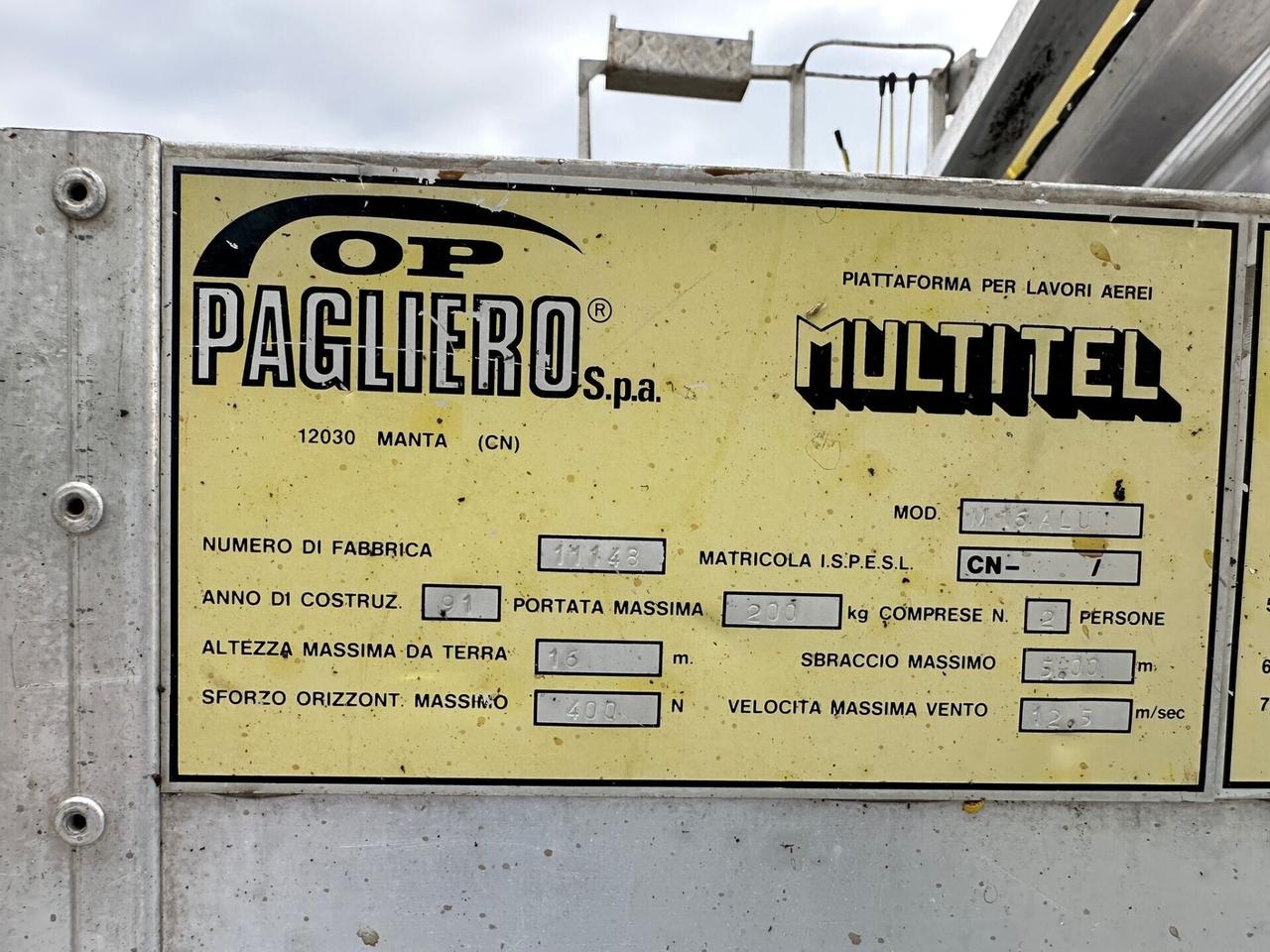 Fiat Daily 35.8 Piattaforma aerea SOLO 12 MILA KM