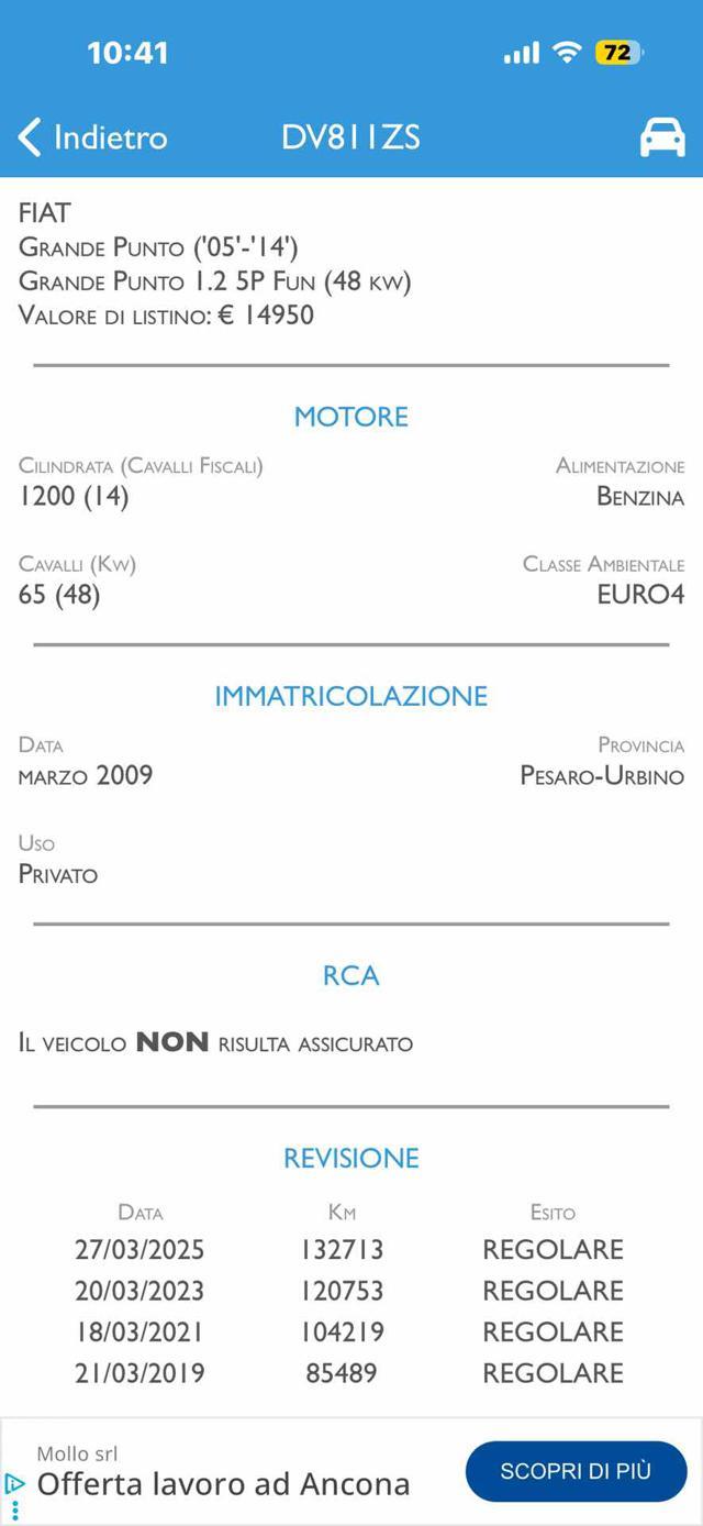 FIAT Grande Punto 1.2 5 porte Dynamic