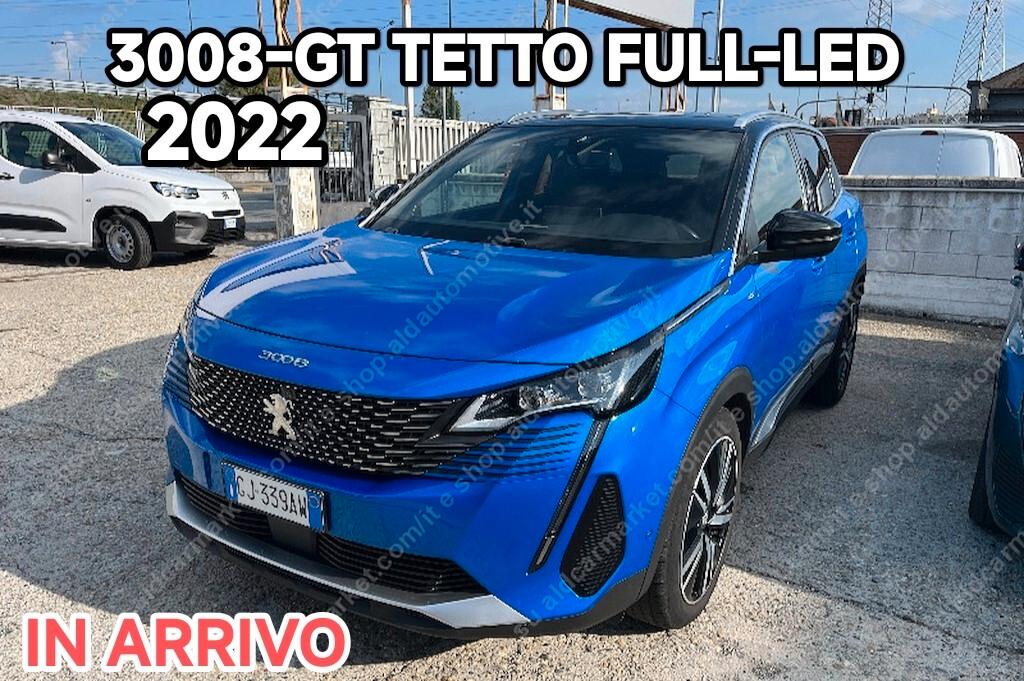 Peugeot 3008-GT 130CV EAT8 TETTO APRIBILE 2022