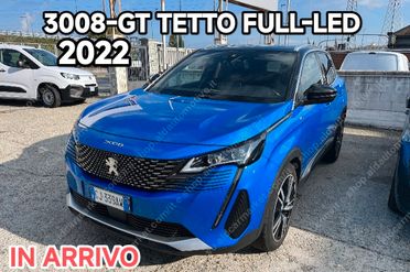 Peugeot 3008-GT 130CV EAT8 TETTO APRIBILE 2022