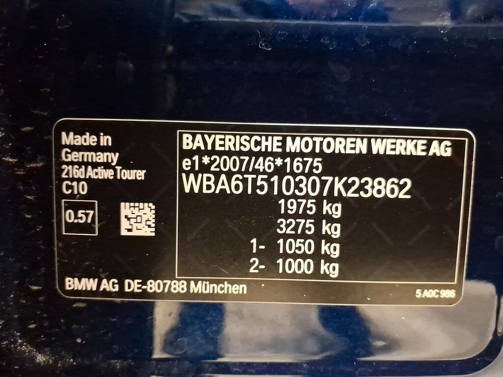 BMW 216D ACTIVE TOURER 116CV STEPTRONIC BUSINESS ADVANTAGE ( FARI LED - PELLE - CRUISE - NAVI - PDC - TELECAMERA POST. )