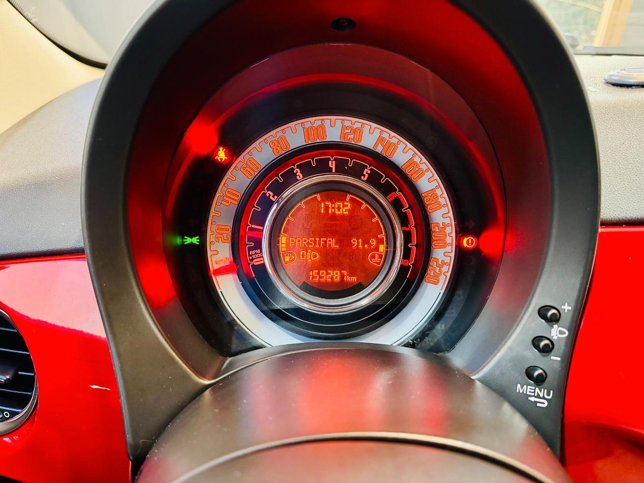 Fiat 500 Lounge 1.2 Benz 69Cv Sensori Parc. / Comandi al volante