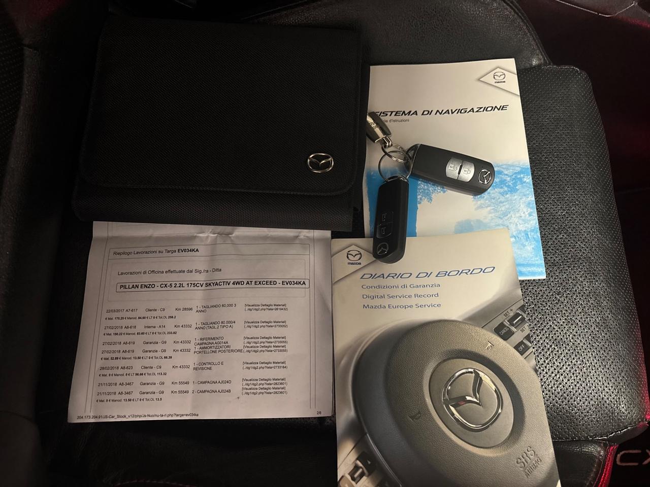 Mazda CX-5 2.2L Skyactiv 4WD GANCIO TRAINO *FULL OPT