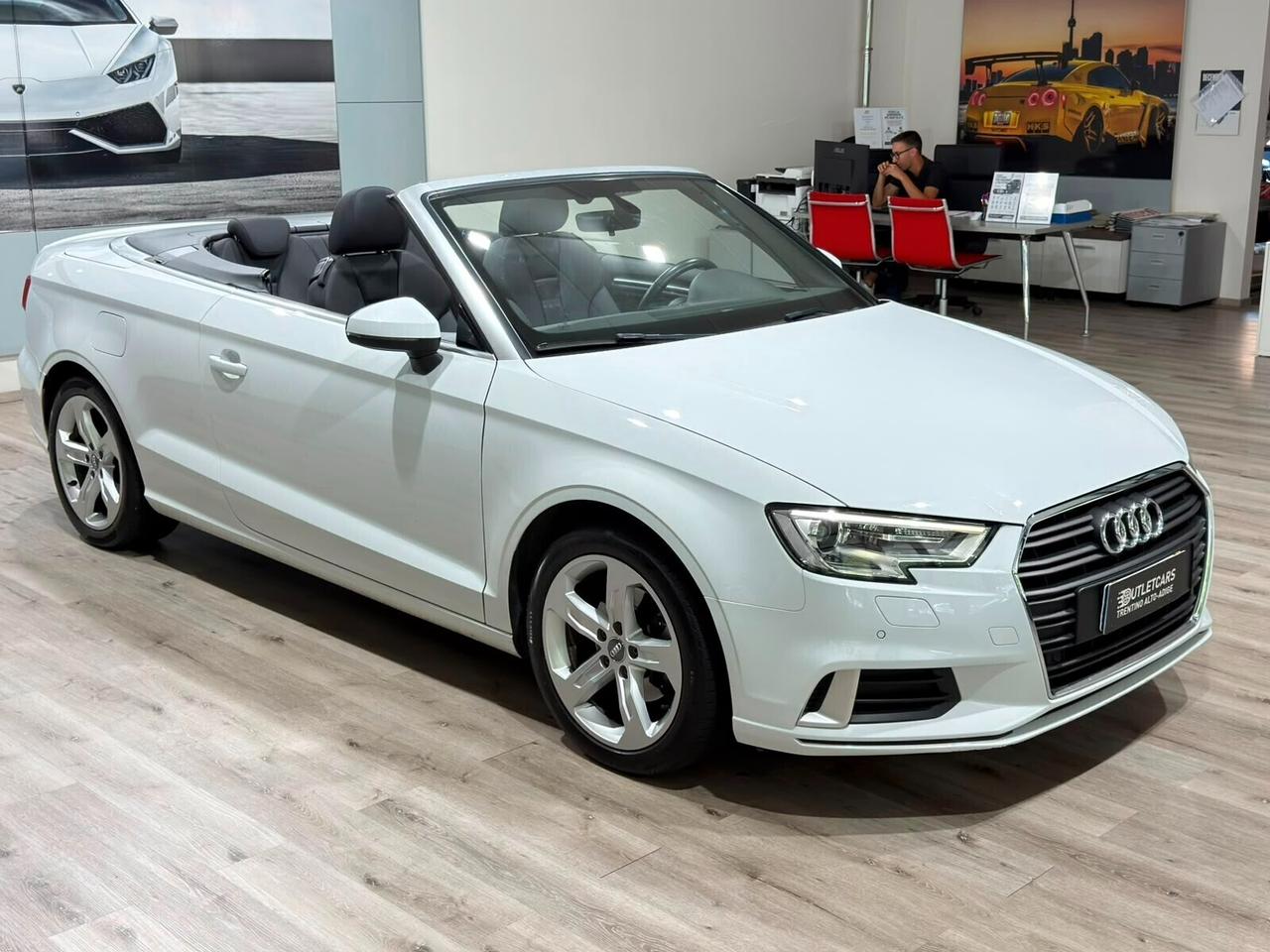 AUDI A3 CABRIO 1.6TDI 116CV SPORT 2018 LED/SENSORI