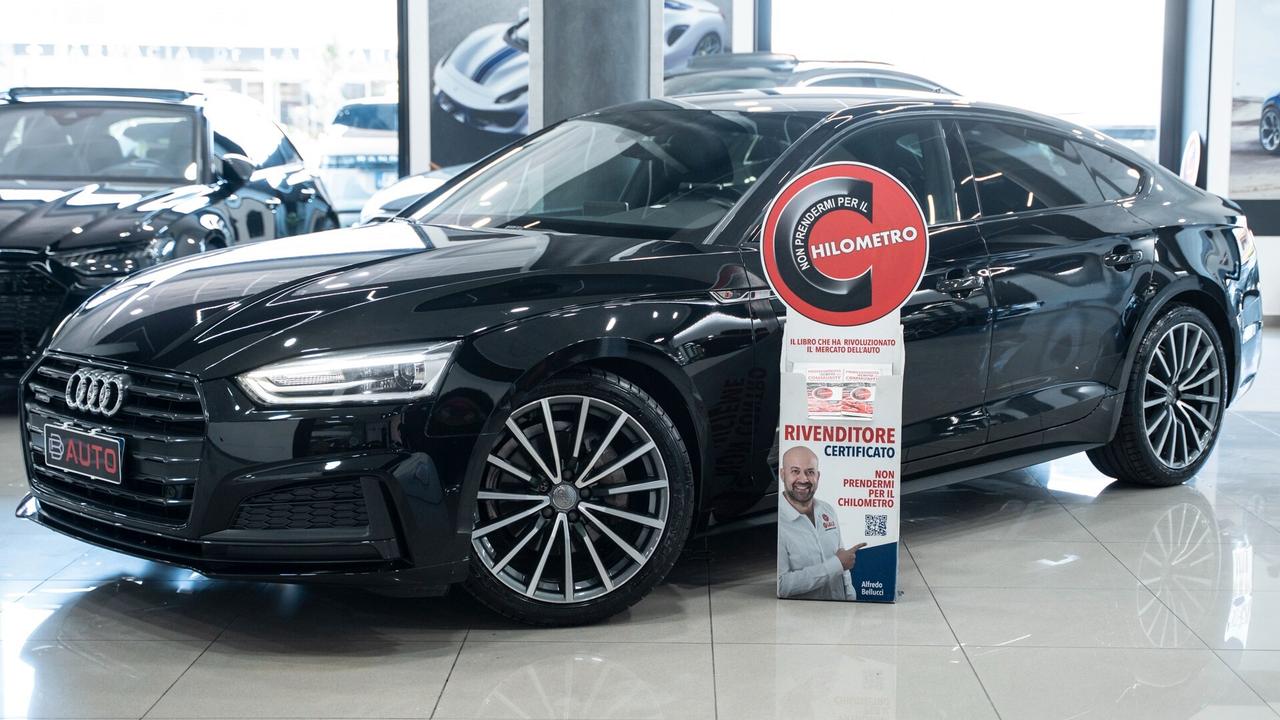 Audi A5 SPB SPORTBACK 40 2.0 TDI 190 CV QUATTRO 19" S LINE TRONIC VIRTUAL CKT XENO NAVI PELLE FULL