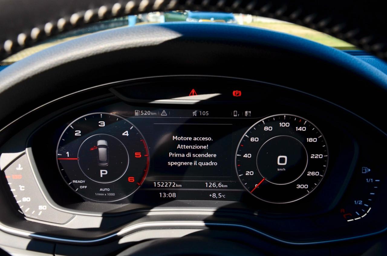 AUDI A4 AVANT 2.0 TDI S-LINE INT+EXT QUATTRO 190cv S-TRONIC, SERVICE AUDI, UFF ITALIANA, EURO 6B, FARI FULL LED, VIRTUAL COCKPIT, RETROCAMERA, PERMUTE