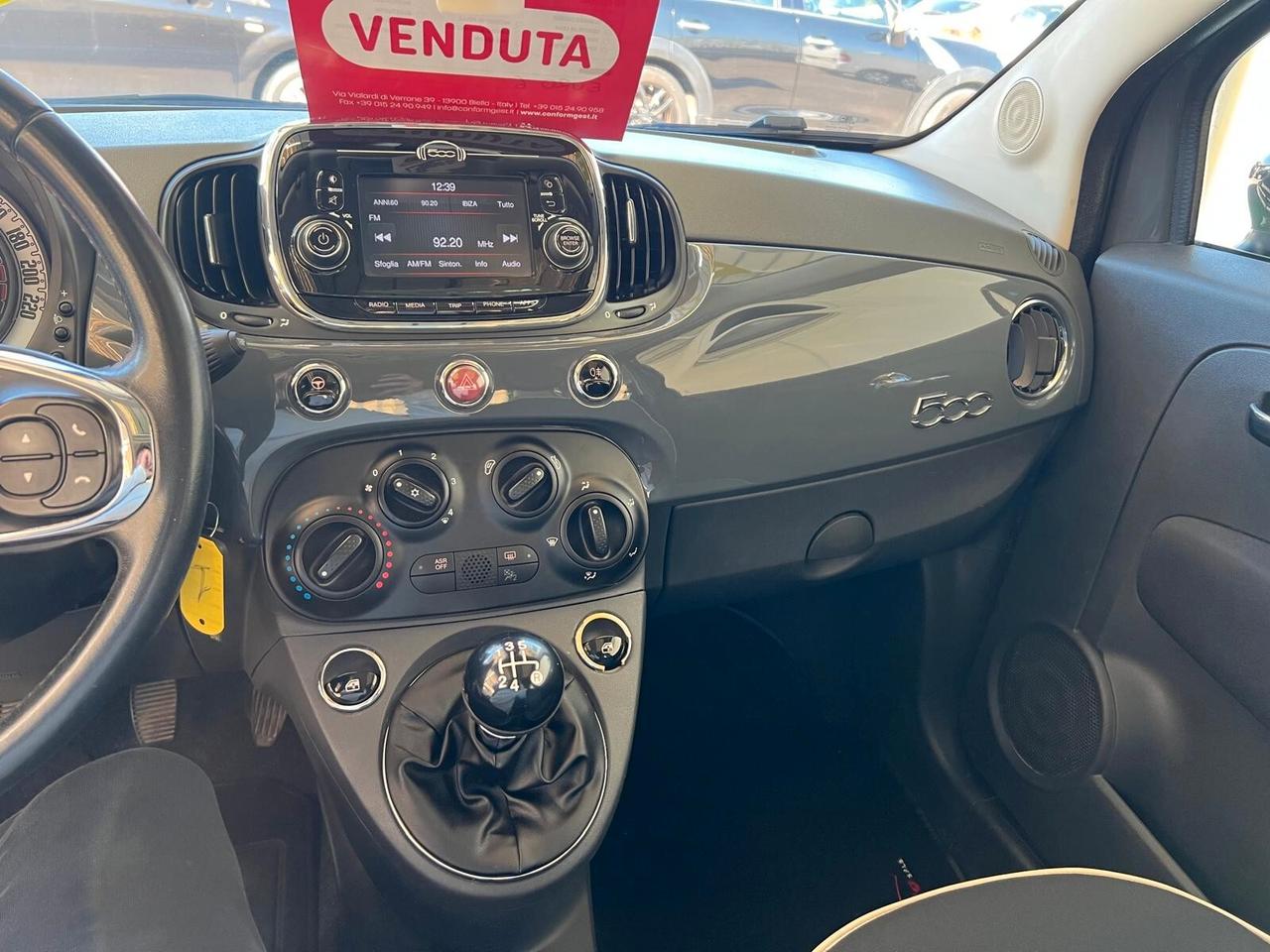 FIAT 500 1.2 BENZINA 70CV LOUNGE