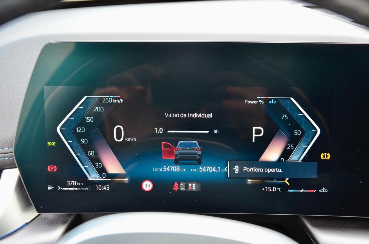 BMW X1 XDRIVE23i MHEV 48V MSPORT 204 cv AUTO, GAR. BMW 11/26, UNICOPROPRIETARIO, SERVICE PACK, UFF ITALIANA, TETTO, FULL LED, 20", PERMUTE