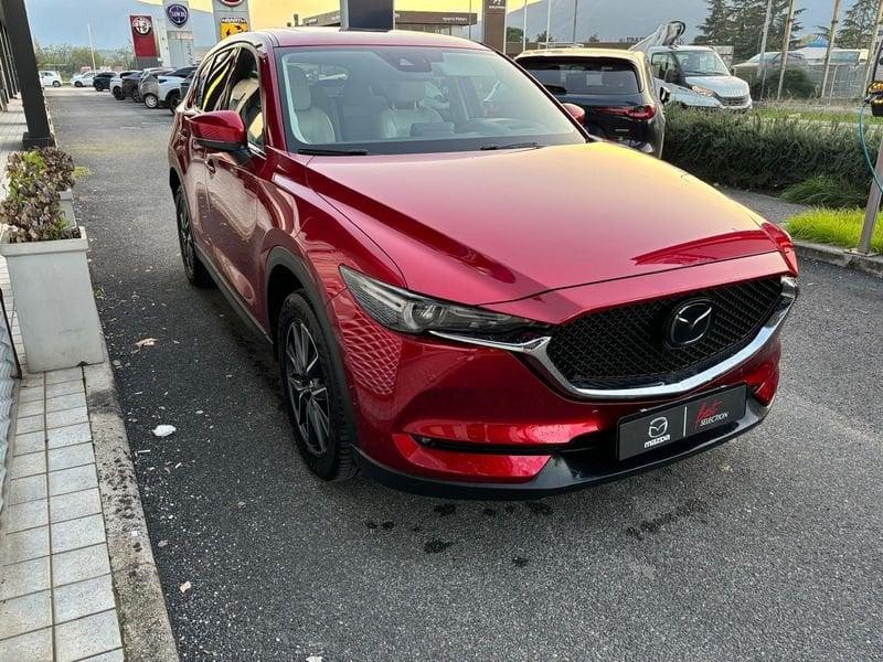 Mazda CX-5 2.2L Skyactiv-D 175CV 4WD Exclusive + CRUISE PACK + LEATHER PACK WHITE SOUL RED CRYSTAL