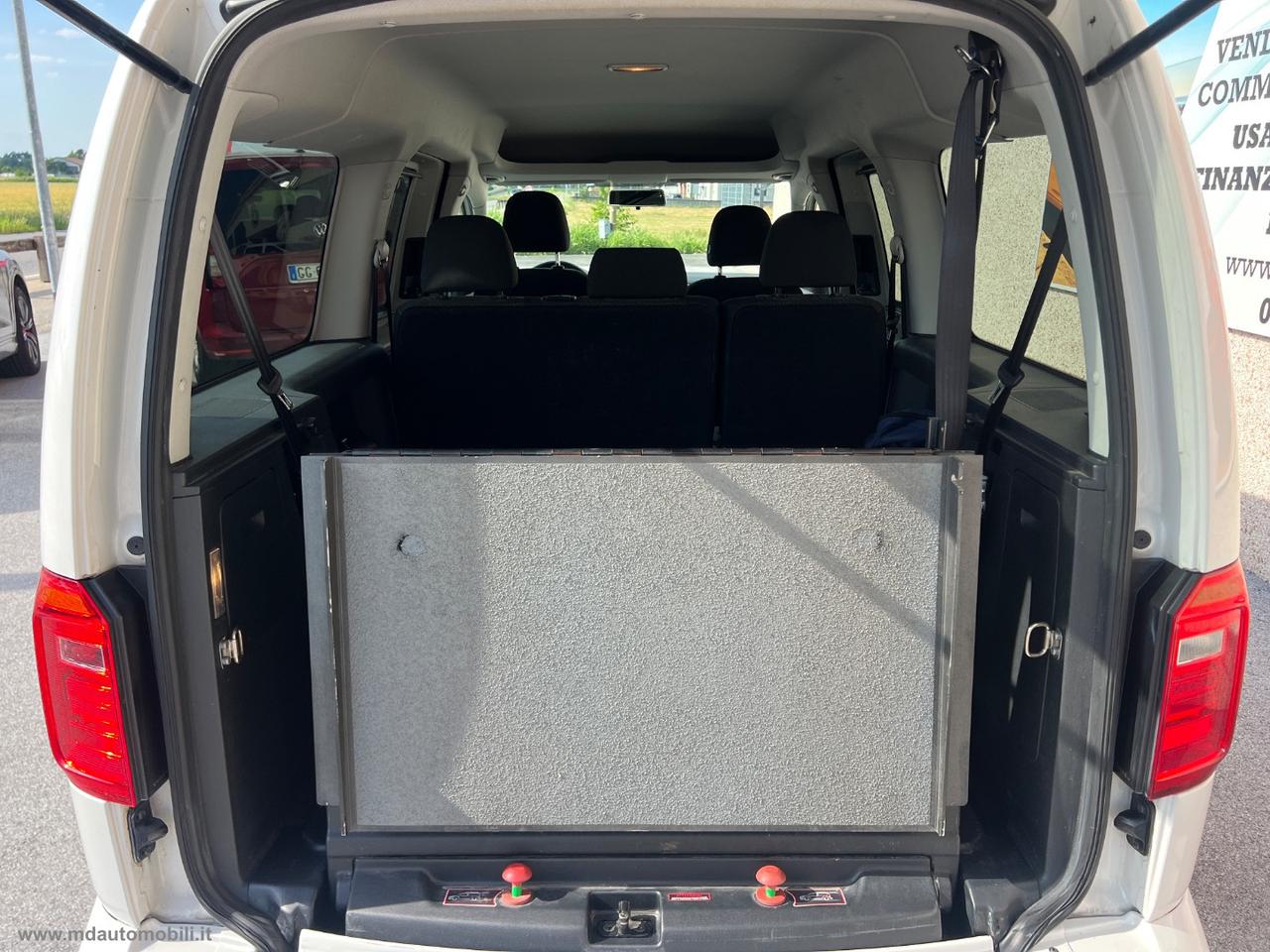 VOLKSWAGEN Caddy 2.0 TDI 102CV Kombi Maxi PASSO LUNGO 5 POSTI PEDANA POSTERIORE