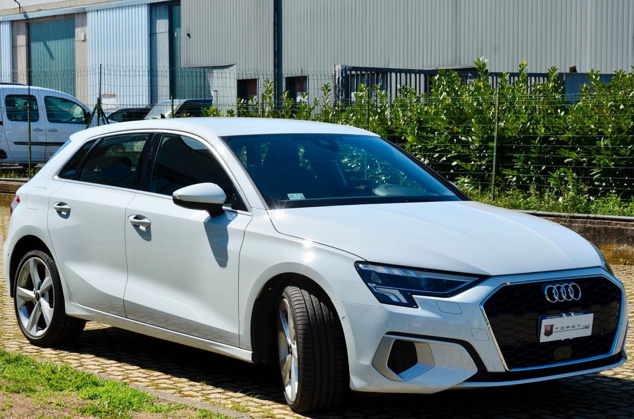 AUDI A3 SPORTBACK 40 1.4 TFSI-E PLUG-IN BUSINESS 204cv S-TRONIC, GARANZIA UFF AUDI, SERVICE AUDI, UFF ITALIANA, EURO 6D, NAVI, APPLE ANDROID, PERMUTE