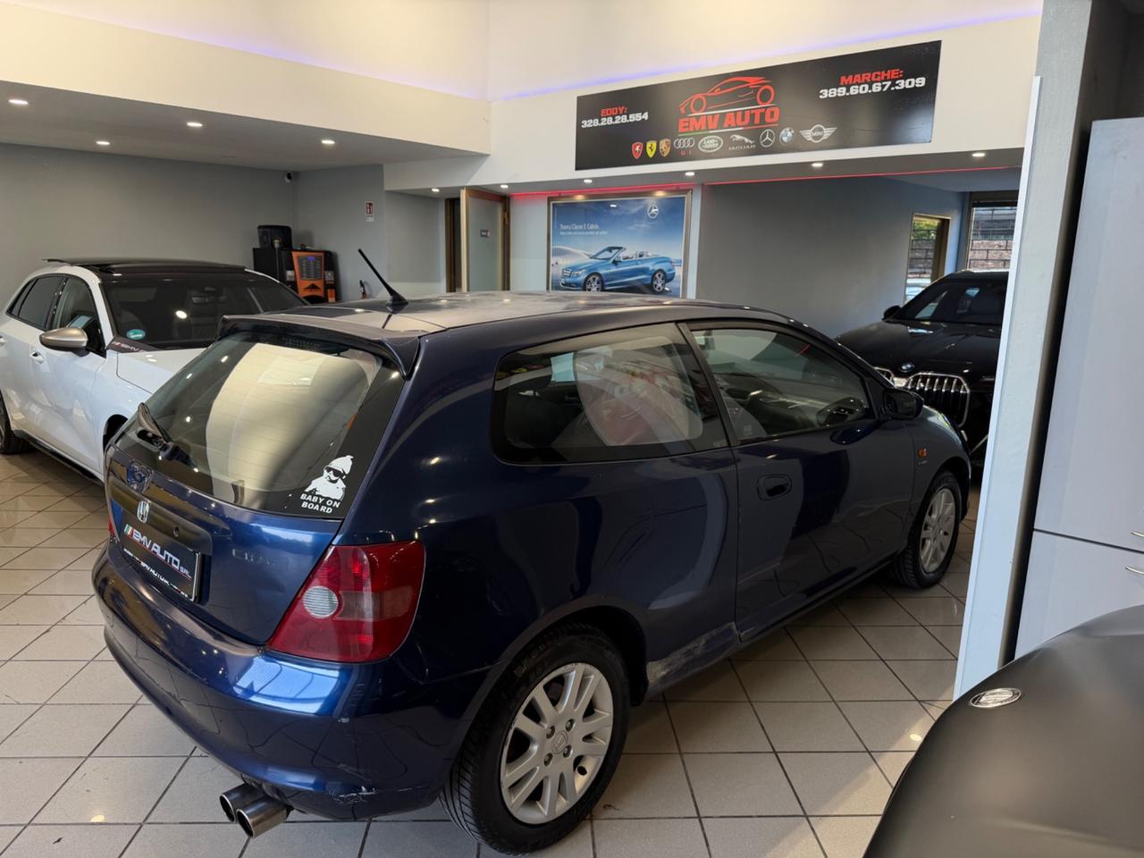 HONDA Civic 7a serie ('01'-'06') Civic 1.6 16V VTEC cat 3P ES (81 kw) Valore di listino: € 17300
