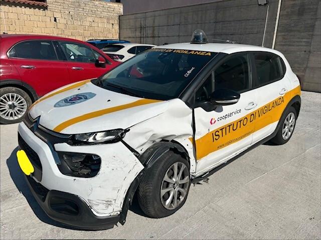 Citroen C3 BlueHDi 100 S&S Van Feel sinistrato incidentato