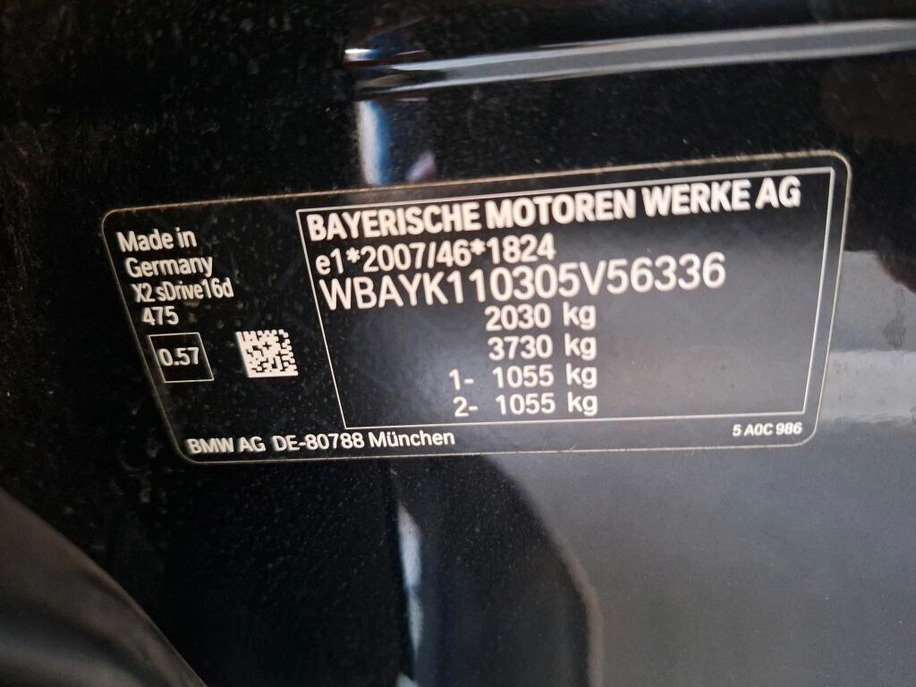 BMW X2 16D 115CV STEPTRONIC S-DRIVE BUSINESS ADVANTAGE ( FARI LED - HEAD-UP DISPLAY - CRUISE - NAVI - PARK ASSISTANT - CERCHI 17 )