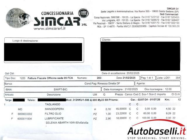 ABARTH 500 695 1.4 Turbo T-Jet 180 CV