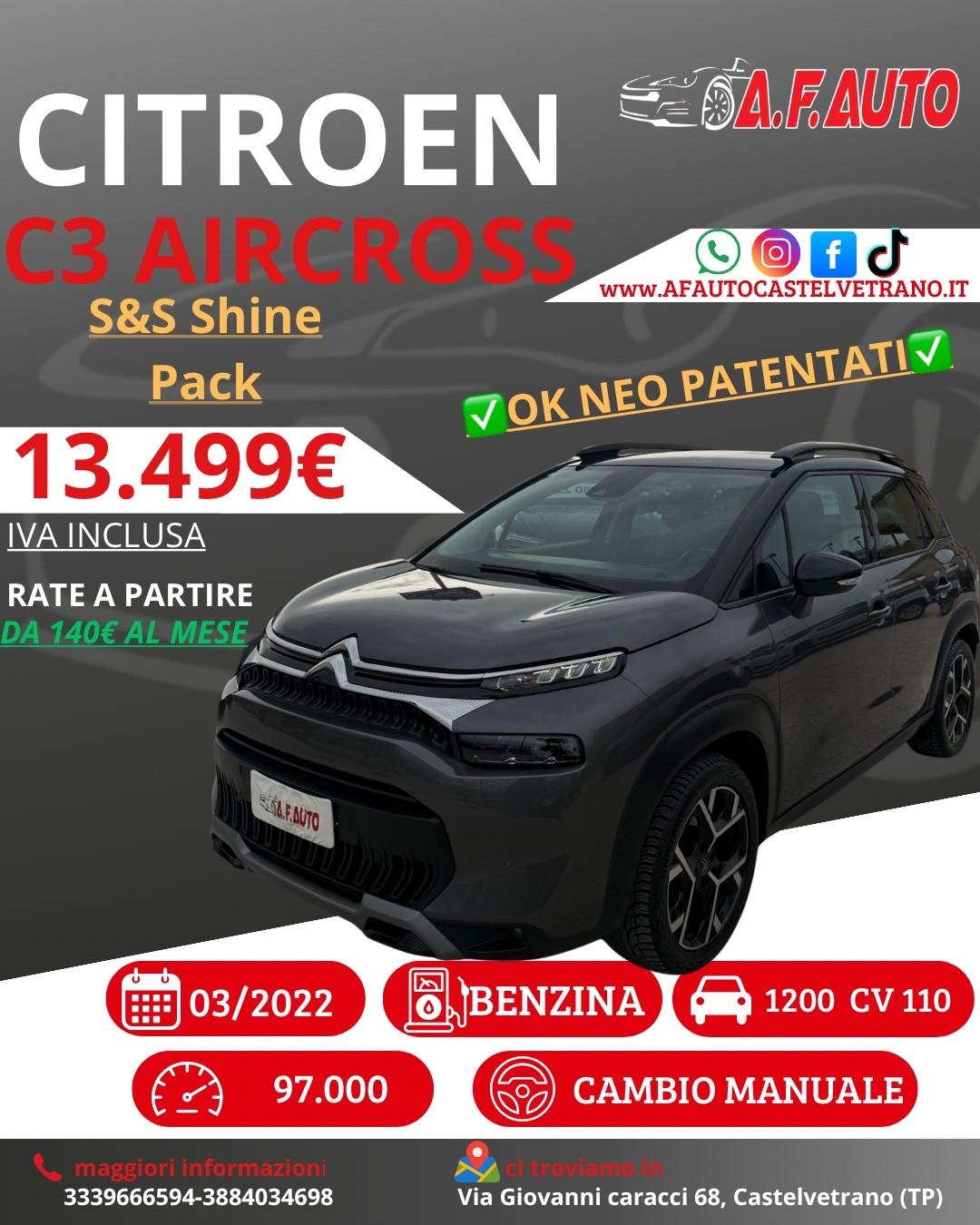 Citroen C3 Aircross PureTech 110 S&S Shine Pack
