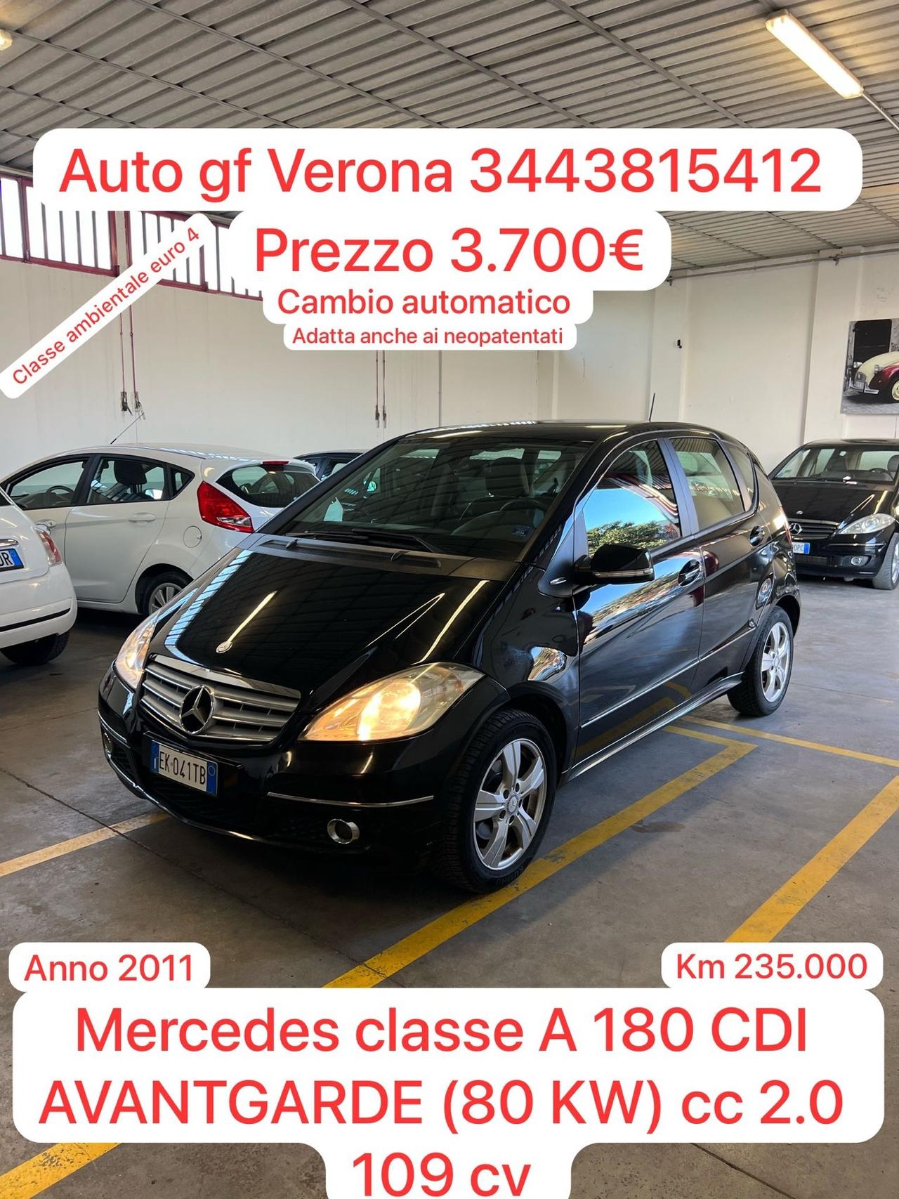 Mercedes-benz A 180 A 180 CDI Avantgarde